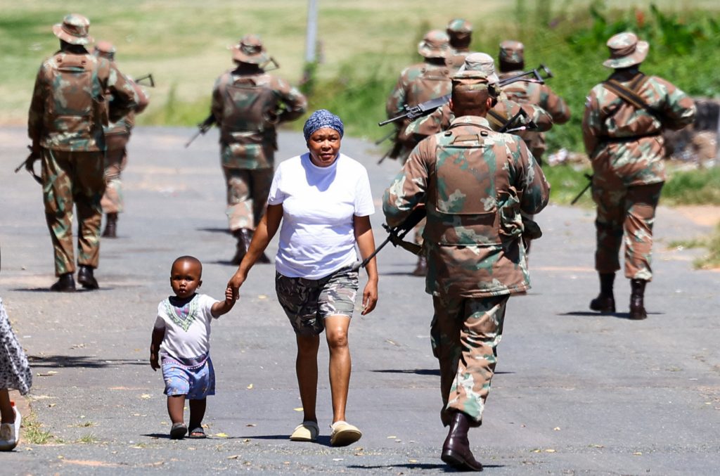 Војска распоређена на улицама Јоханесбурга