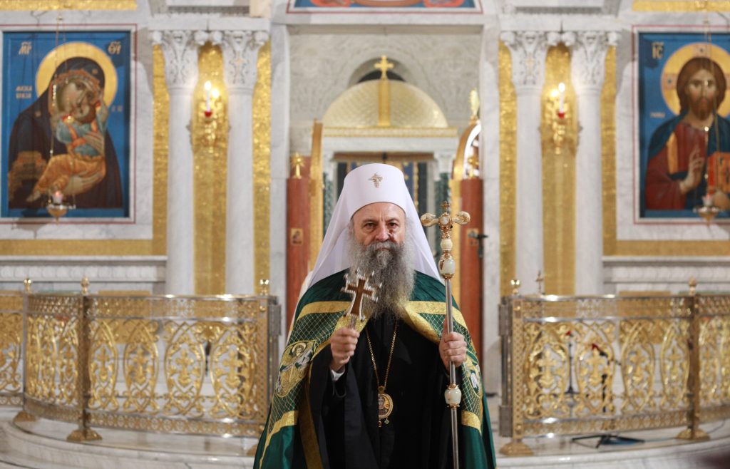 Патријарх Порфирије служио литургију у Цркви Светог Марка