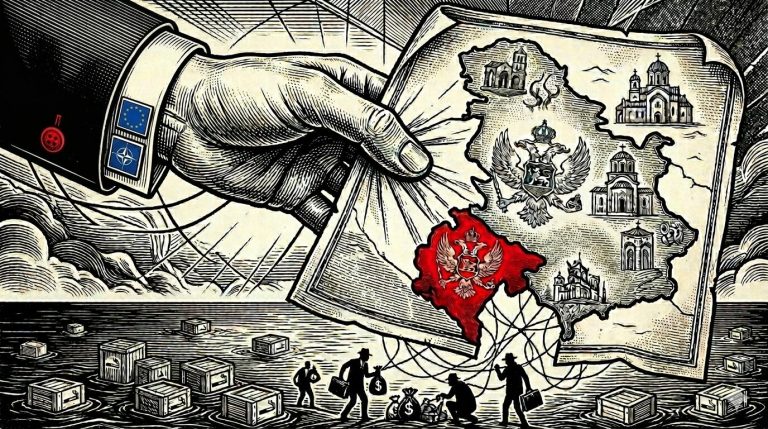 Илустрација отцепљења Црне Горе из државне заједнице Србија и Црна Гора
