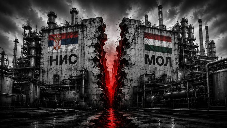Илустрација преговора о куповини Нафтне индустрије Србије (НИС) за коју је заинтересован мађарски МОЛ