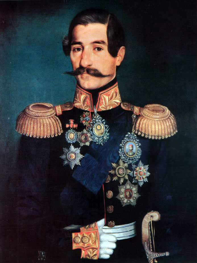 Портрет кнеза Александра Карађорђвића, слика Уроша Кнежевића
