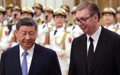 Председник Кине Си Ђинпинг и председник Србије током сусрета у Пекингу