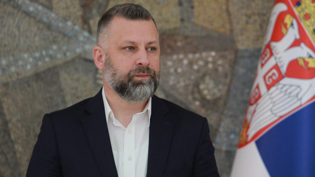 Далибор Јевтић, представник Срба са Косова и Метохије, у Палати Србија у Београду