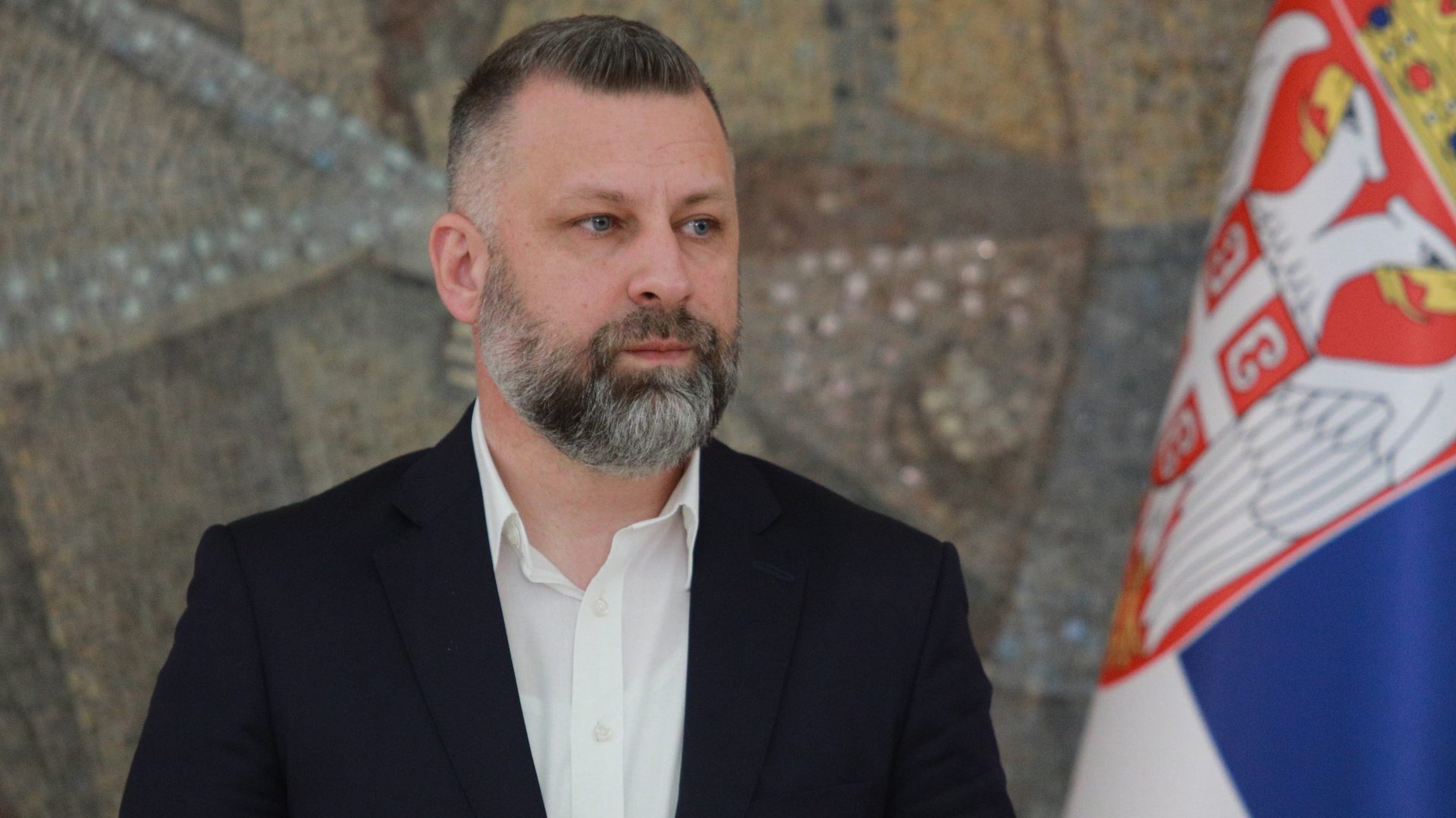 Далибор Јевтић, представник Срба са Косова и Метохије, у Палати Србија у Београду