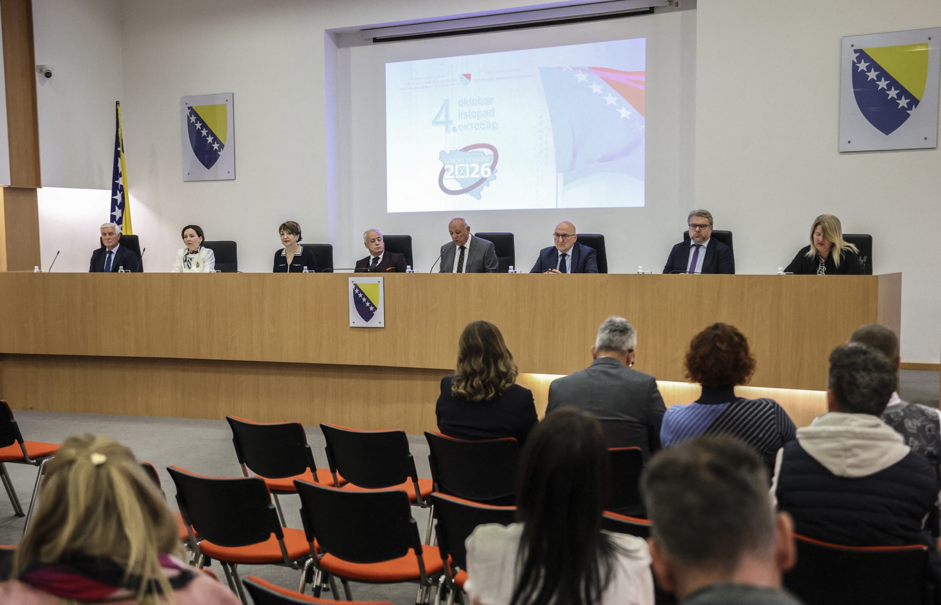 Чланови Централне изборне комисија (ЦИК) БиХ током седнице