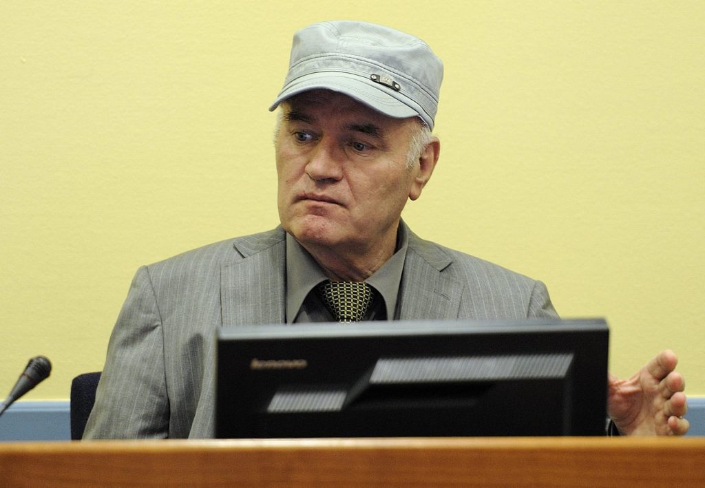 Ратко Младић на суђењу у Хагу
