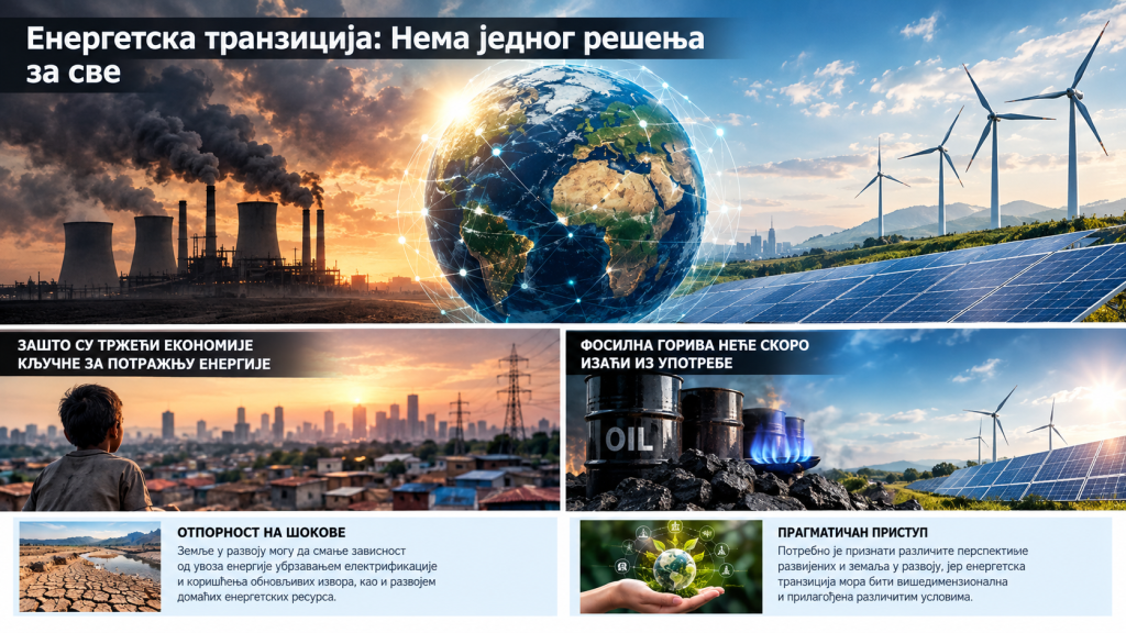 Енергетска транзиција кроз различите потребе развијених земаља и земаља у развоју